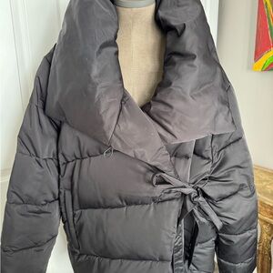 Avec Les Filles Black Thermal Puffer Jacket